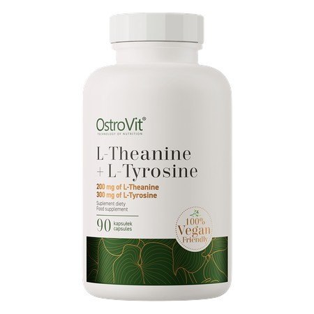 OstroVit OSTROVIT L-Teanina + L-Tyrozyna Vege (90 kaps.)