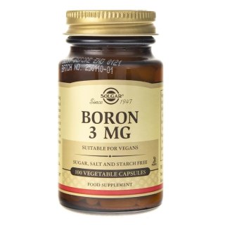 Solgar SOLGAR Boron - Bor 3 mg (100 kaps.)