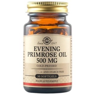 Solgar SOLGAR Evening Primrose Oil 500 mg - Olej z Wiesiołka 500 mg (30 kaps.)