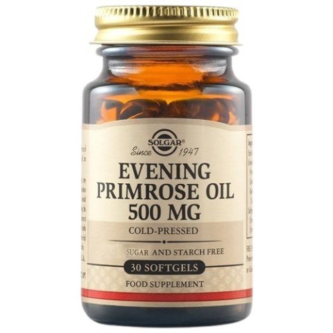 Solgar SOLGAR Evening Primrose Oil 500 mg - Olej z Wiesiołka 500 mg (30 kaps.)