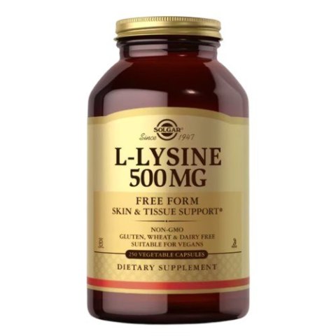 Solgar SOLGAR L-Lysine 500 mg (250 kaps.)