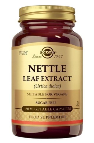 Solgar SOLGAR Nettle Leaf Extract - Wyciąg z liści pokrzywy (60 kaps.)