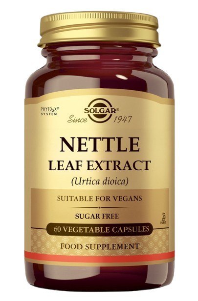 Solgar SOLGAR Nettle Leaf Extract - Wyciąg z liści pokrzywy (60 kaps.)