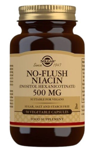 Solgar SOLGAR No-Flush Niacin (Inositol Hexanicotinate) (50 kaps.)