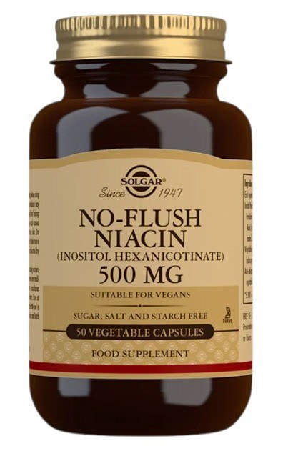 Solgar SOLGAR No-Flush Niacin (Inositol Hexanicotinate) (50 kaps.)