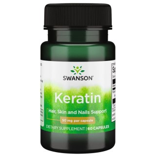 Swanson SWANSON Keratin (Keratyna) 50 mg (60 kaps.)