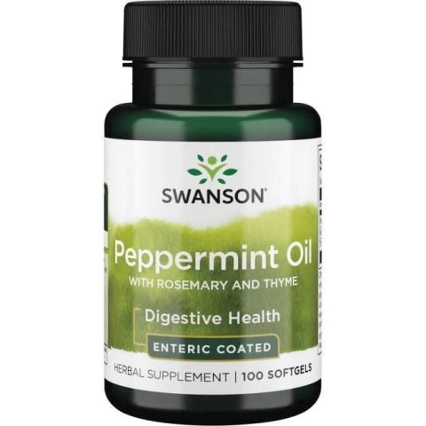 Swanson SWANSON Peppermint Oil Combination (100 kaps.)