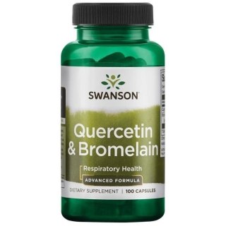 Swanson SWANSON Quarcetin & Bromelain - Kwercetyna + Bromelina (100 kaps.)
