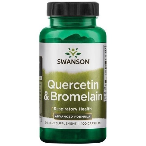 Swanson SWANSON Quarcetin & Bromelain - Kwercetyna + Bromelina (100 kaps.)