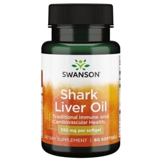 Swanson SWANSON Shark Liver Oil 550 mg (60 kaps.)