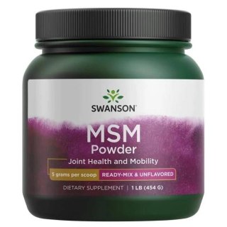 Swanson SWANSON Siarka MSM - Metylosulfonylometan w proszku (454 g)