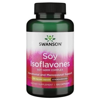Swanson SWANSON Soy Isoflavones- Izoflawony sojowe (120 kaps.)