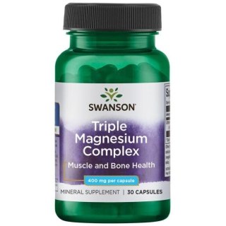 Swanson SWANSON Triple Magnesium complex 400 mg (30 kaps.)