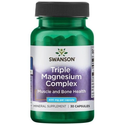 Swanson SWANSON Triple Magnesium complex 400 mg (30 kaps.)