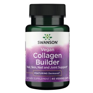 Swanson SWANSON Vegan Collagen Builder - Dermaval (60 kaps.)