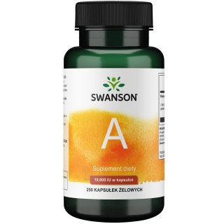 Swanson SWANSON Vitamin A 10.000 IU (250 kaps.)