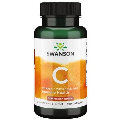 Swanson SWANSON Vitamin C with Rose Hips (100 kaps.)