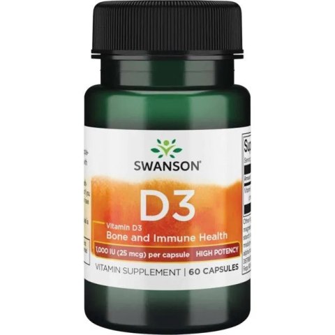 Swanson SWANSON Vitamin D3 1000 IU 25 mcg (60 kaps.)
