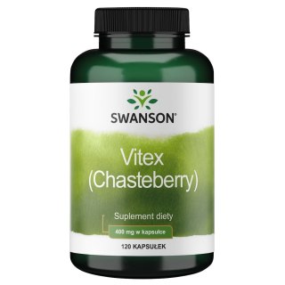 Swanson SWANSON Vitex (Chasteberry) - Niepokalanek 400 mg (120 kaps.)