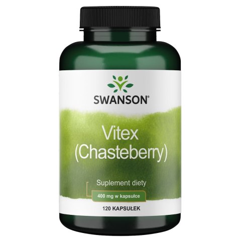 Swanson SWANSON Vitex (Chasteberry) - Niepokalanek 400 mg (120 kaps.)