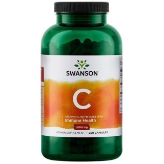 Swanson SWANSON Witamina C 1000 + dzika róża (250 kaps.)