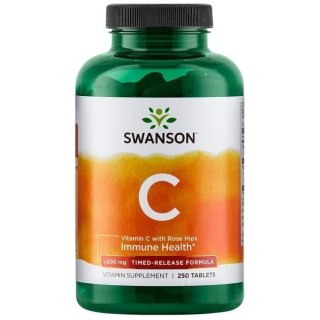 Swanson SWANSON Witamina C 1000 z RH o przedłużonym działaniu (250 tabl.)