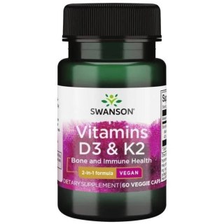 Swanson SWANSON Witamina K2 & D3 (60 kaps.)