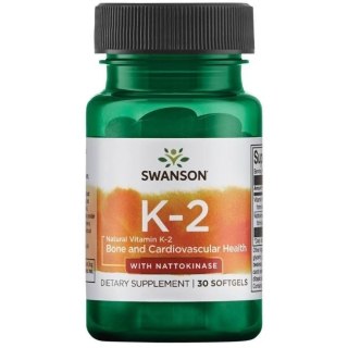 Swanson SWANSON Witamina K2 + Nattokinaza (30 kaps.)