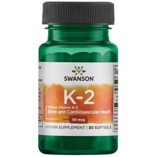 Swanson SWANSON Witamina K2 naturalna 50 mcg (30 kaps.)