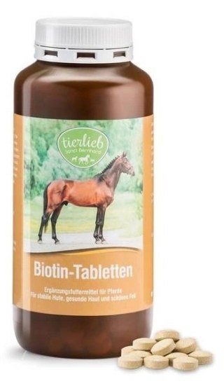 Tierlieb TIERLIEB Biotyna dla koni (500 tabl.)