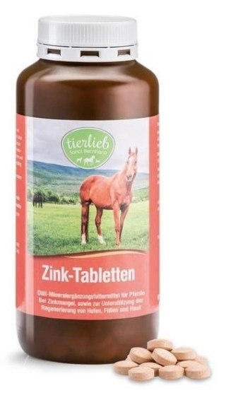 Tierlieb TIERLIEB Cynk organiczny dla konia (500 tabl.)