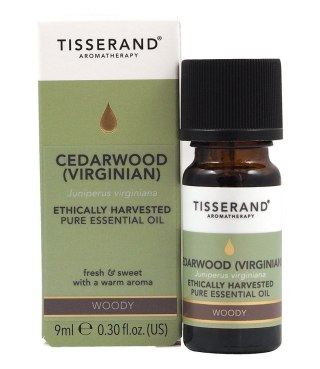 Tisserand Aromatherapy TISSERAND AROMATHERAPY Cedarwood (Virginian) Ethically Harvested - Olejek z Drzewa Cedrowego (9 ml)