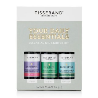 Tisserand Aromatherapy TISSERAND AROMATHERAPY Your Daily Essentials Kit - Zestaw olejków eterycznych 100% (3 x 9 ml)