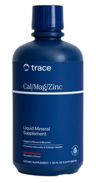 Trace Minerals TRACE MINERALS Liquid Cal/Mag/Zinc - smak truskawkowy (946 ml)