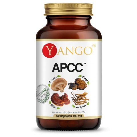 Yango YANGO APCC - reishi, kordyceps, shitake, chaga (100 kaps.)