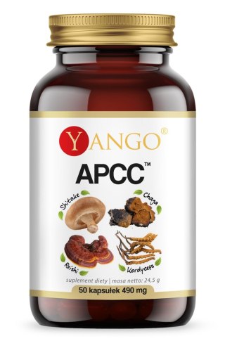 Yango YANGO APCC - reishi, kordyceps, shitake, chaga (50 kaps.)