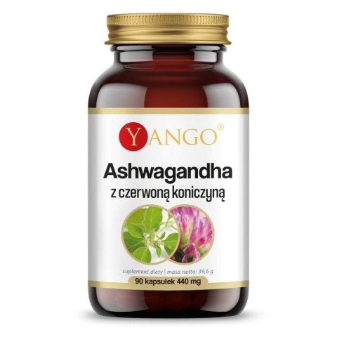 Yango YANGO Ashwagandha z czerwoną koniczyną (90 kaps.)