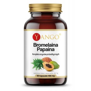 Yango YANGO Bromelaina + Papaina (90 kaps.)