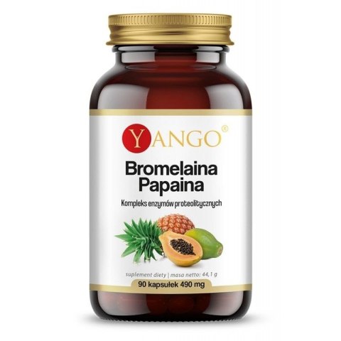 Yango YANGO Bromelaina + Papaina (90 kaps.)