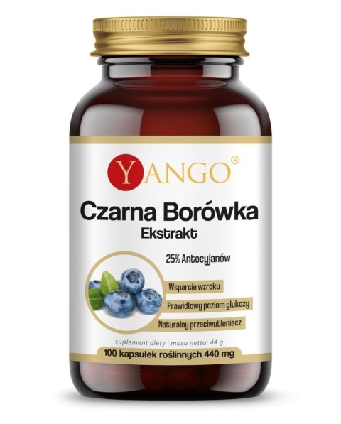 Yango YANGO Czarna borówka - ekstrakt (100 kaps.)