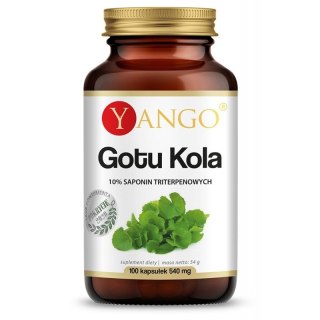 Yango YANGO Gotu Kola - ekstrakt 10% saponin triterpenowych (100 kaps.)