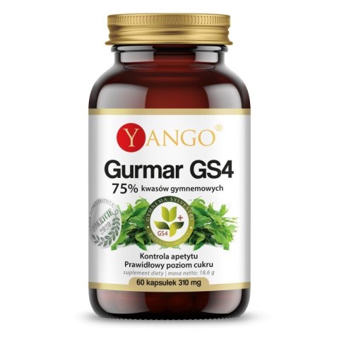 Yango YANGO Gurmar GS4 - 75% kwasów gymnemowych (60 kaps.)