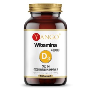 Yango YANGO Witamina D3 4000 IU na 365 dni (365 kaps.)