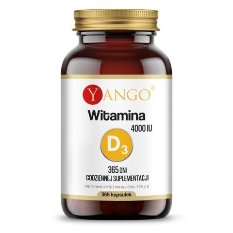 Yango YANGO Witamina D3 4000 IU na 365 dni (365 kaps.)