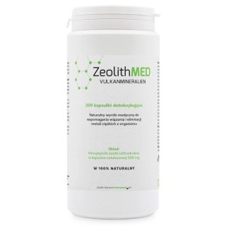 ZeolithMED ZEOLITHMED Ultradrobny Mikronizowany Zeolit Medyczny (200 kaps.)