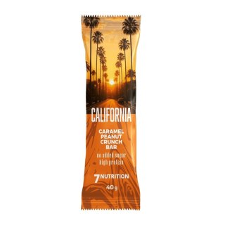 7Nutrition 7NUTRITION Baton proteinowy California - smak karmelowy (40 g)
