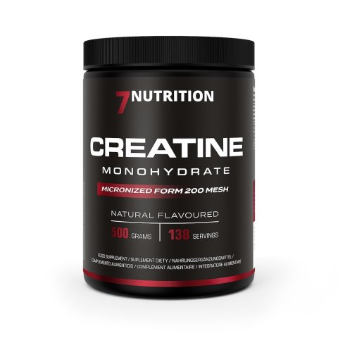 7Nutrition 7NUTRITION Creatine Monohydrate Natural - Monohydrat Kreatyny - smak naturalny (500 g)