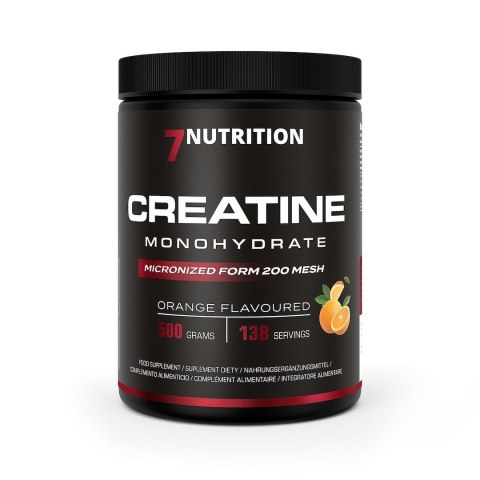 7Nutrition 7NUTRITION Creatine Monohydrate Orange - Monohydrat Kreatyny - smak pomarańcza (500 g)