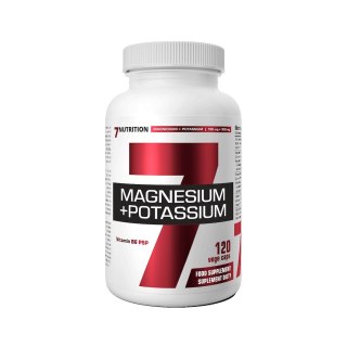 7Nutrition 7NUTRITION Magnesium + Potasium B6 - Cytrynian Magnezu + Cytrynian Potasu + B6 (120 kaps.)