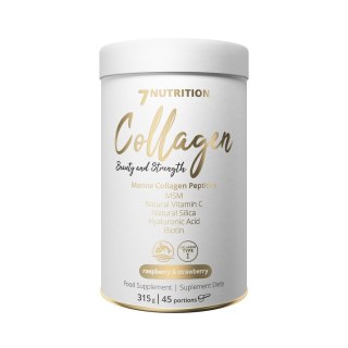 7Nutrition 7NUTRITION Marine Collagen Raspberry&Strawberry - Hydrolizowany kolagen rybi - smak malina-truskawka (315 g)